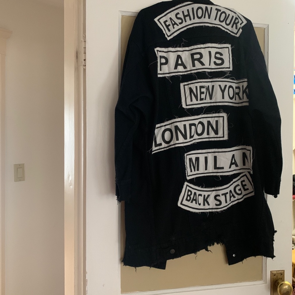 Oversized fashion Jean jacket
